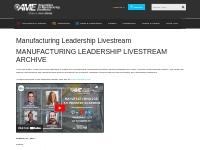 Manufacturing Leadership Livestream | Association for Manufacturing Ex