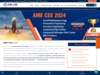 AME CEE Exam 2024 India: PAN India Exam for AME, Aeronautical, Aerospa