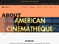 About - American Cinematheque