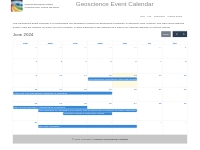AGI Geoscience Event Calendar