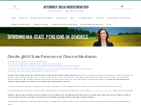 Dividing MA State Pensions in Divorce - (Complete Guide)