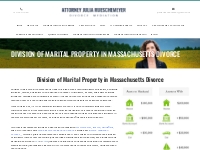 Division of Marital Property in Massachusetts Divorce - AmherstDivorce