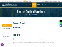 Swatch Cutting Machines - Amith Garment Service