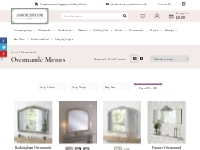 Overmantle Mirrors | Fireplace mirrors | White   Gold Mirrors