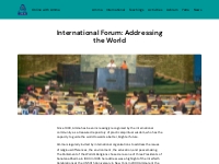 International Forum: Addressing the World - Online with Amma