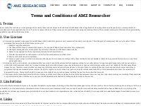Terms and Conditions of AMZ Researcher Software tools for Amazon selle