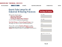 Quartz Tube Infrared Emitters for Process Heating | Anderson Thermal