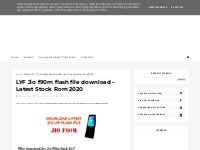  LYF Jio f90m flash file download   Latest Stock Rom 2020 -  AndroPC M