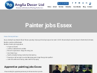 Painter jobs Essex - Anglia Decor