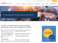 Environmental, Social   Governance - Anglia Research Services