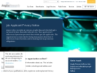 Job Applicant Privacy Notice | Anglia Research Services Ltd