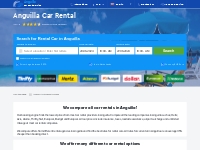 Anguilla Car Rental from EUR33 / $36 / £29 Daily | Cheap Deals!