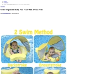 Order ergonomic Baby Pool Float with 3 vital perks - Ani Articles