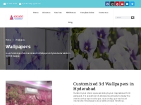 Customized 3D Wallpapers shop in Hyderabad | Anjani Furnishings