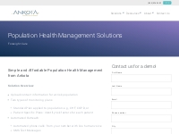 Population Health Management Solutions from Ankota