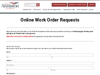 Work Order Request | Online Portal - The City of Anniston
