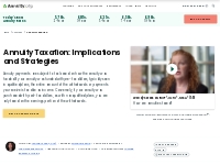 Annuity Taxation: How Are Various Annuities Taxed?