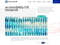 Accessibility User Research and UX Testing