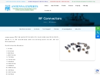 RF Connectors | RF Connectors Manufacturer | Antenna Experts