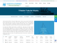 Tiltable Tubular Masts | Antenna Experts