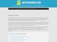 Get the Latest Anti Fraud News Here