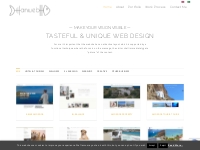 Anweb web design Tasteful   Unique Web Design focus is on the message