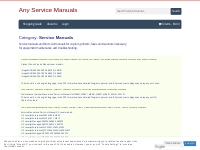 Service Manuals - Any Service Manuals