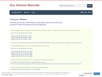 Canon Service Manuals - Any Service Manuals