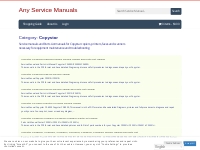 Copystar Service Manuals - Any Service Manuals