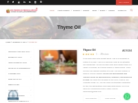 Thyme Oil BP Grade Manufacturers India - AOS Products