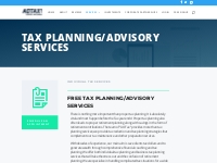 We Offer Tax Advisory Services - Contact us on AOTAX