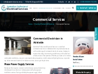 Commercial Electrical Services, Installation, Inspection Adelaide
