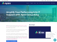 IT Support Solutions For Performing Arts | Apex Computing