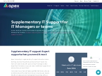 Supplementary IT Support | Apex Computing