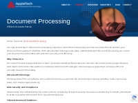 Streamlined Document Processing Solutions | AppleTech