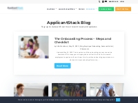 ApplicantStack Blog Page - Product and Human Resource content