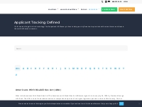 Glossary - ApplicantStack - Applicant Tracking System