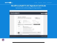 WP E-Signature WordPress Audit Trail E Signature Certificate - Approve
