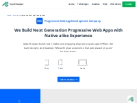 Progressive Web App Development Company: PWA Design Services