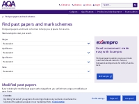       AQA | Find past papers and mark schemes