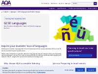        AQA | Subjects | Languages | GCSE Languages specification chang