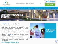 House Washing Brisbane | Aqua Fresh Cleaning | Free Quotes