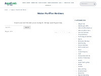 Water Purifier Reviews - Aquafresh Prime