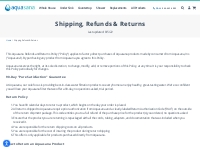 Shipping, Refunds   Returns | Aquasana