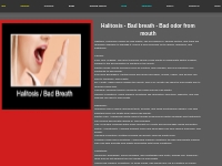 Halitosis - Bad breath - Bad odor from mouth