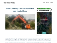 Site, Land Clearing Services Auckland and North Shore