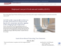  Employed Lawyer s Professional Liability (ELPL) - ARC Excess   Surplu