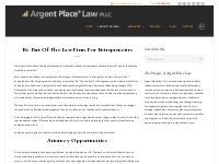 Careers | Attorney Positions Open at Argent Place | New Business Lawye