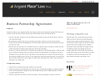 Business Partnership Agreement Lawyer Northern VA | Argent Place Law