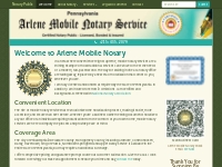 Certified Mobile Notary Public - Arlene Mobile Notary